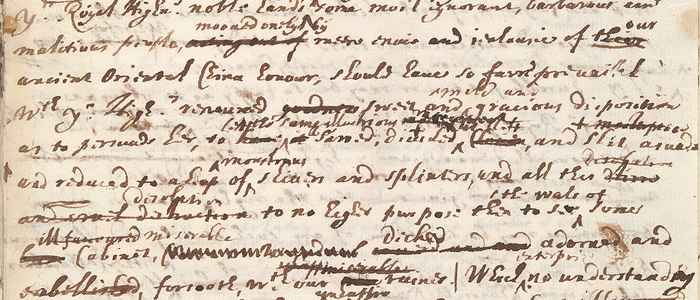 Een handgeschreven brief van Christiaan Huygens