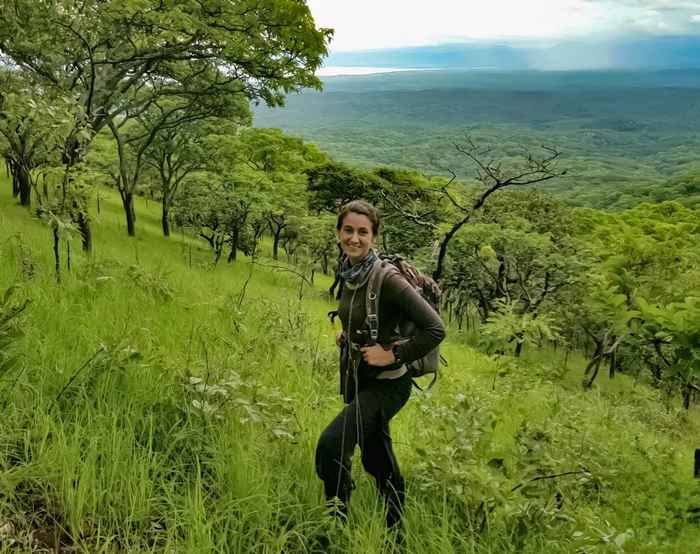 Adrienne Chitayat in het Mahale Mountains National Park