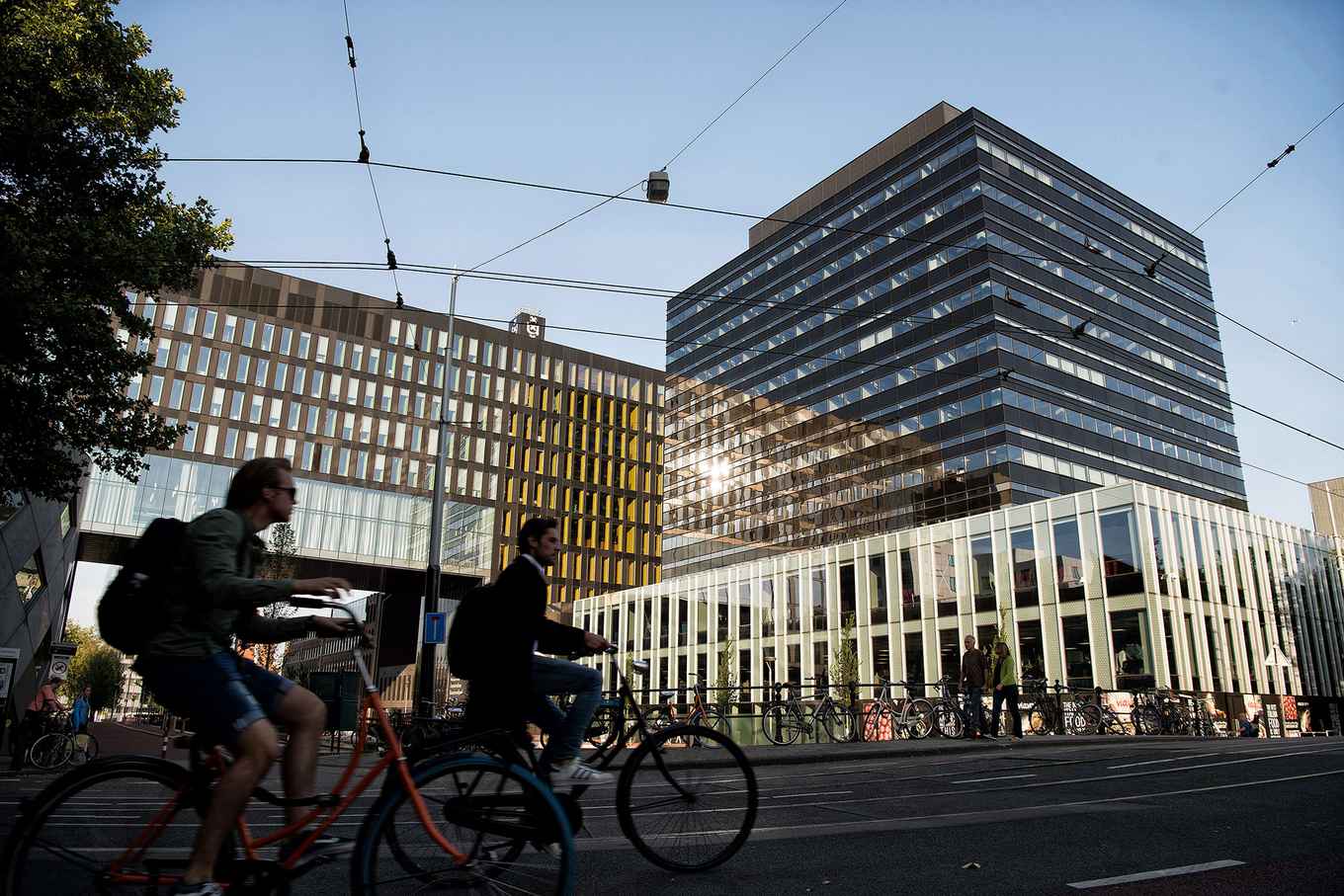 View from the Roetersstraat on Roeterseiland Campus